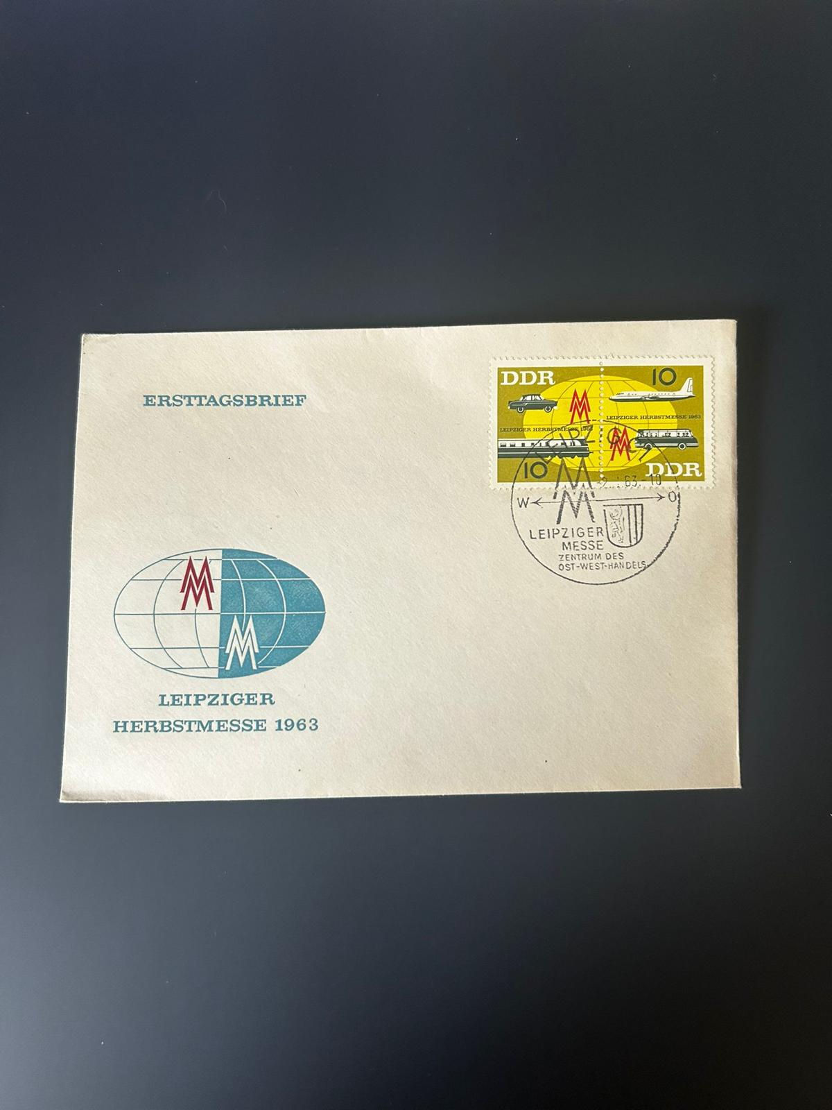 P83-DDR 1963 Leipzig Autumn Fair First Day Cover Ersttagsbrief Leipziger Messe F