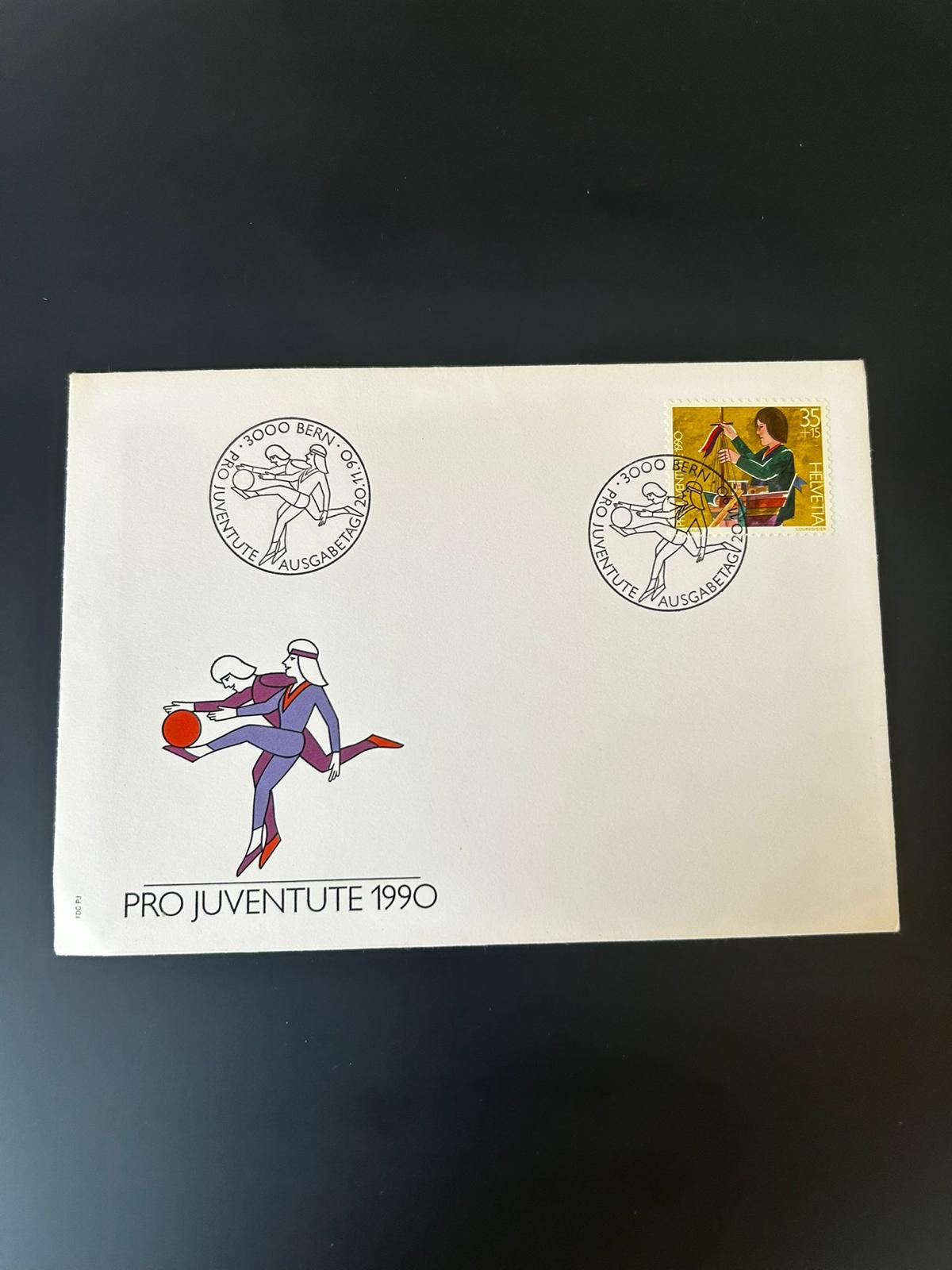 P66-Switzerland 1990 Pro Juventute FDC Bern First Day Cover Helvetia Stamp 35+15