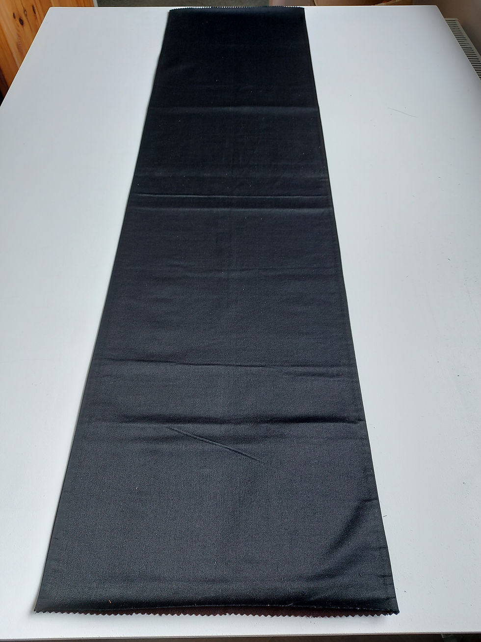 Thumbnail: Obi fabric - middle section - Lining - Upcycle - Black - Used - 110x30.5 cm