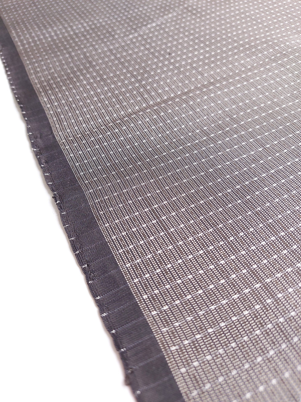 Thumbnail: Kimono fabric - off the roll - Oshima Tsumugi - Grey brown white black  -  www.jasuin.co.uk