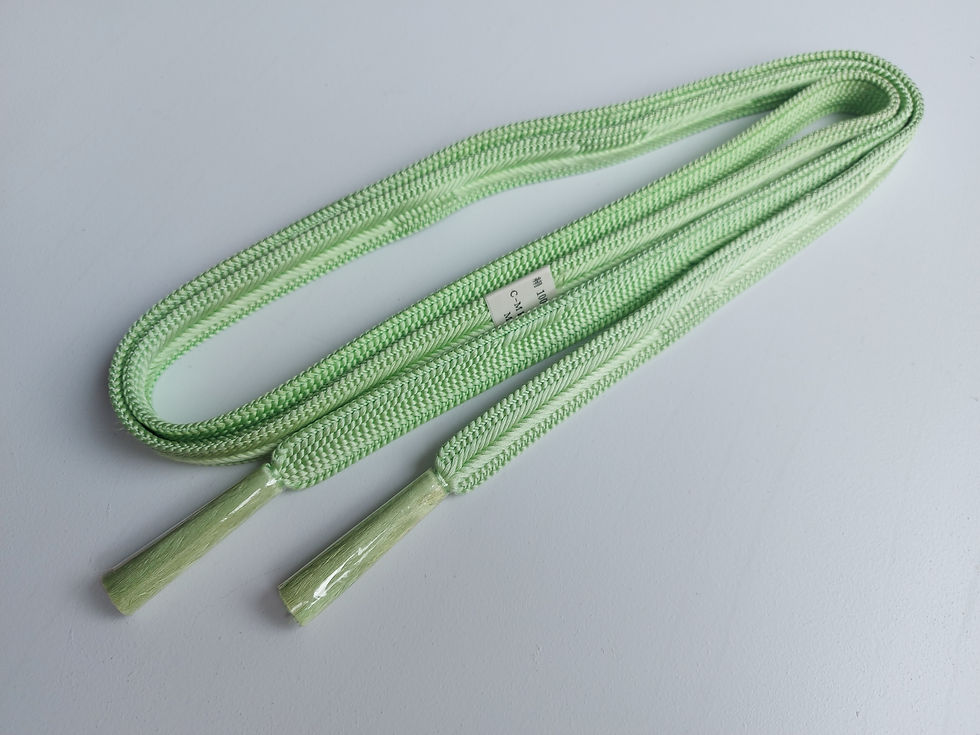 Thumbnail: Obijime - Green - Used - Belt - Upcycle - www.jasuin.co.uk