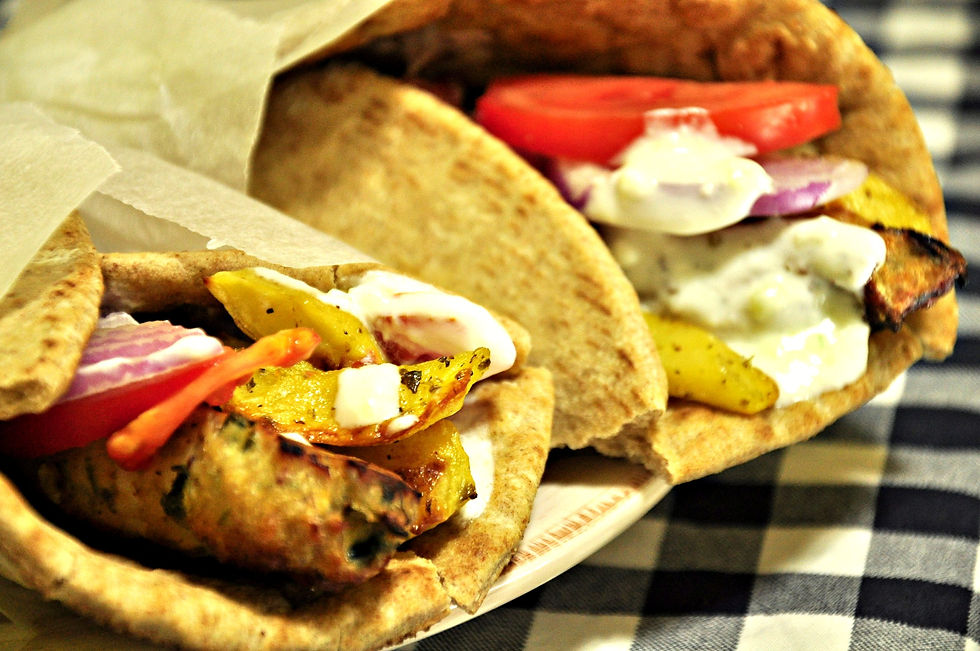 Greek lunch and chit-chat