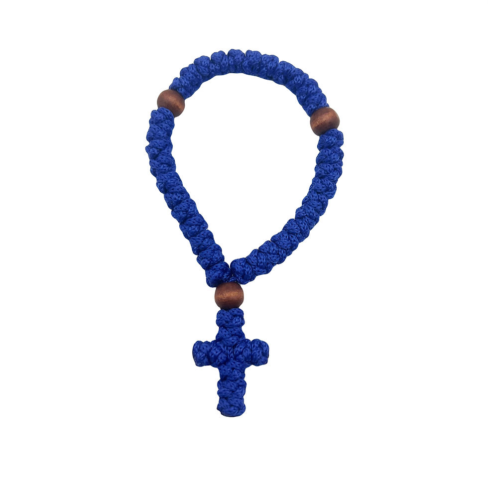 Thumbnail: Handmade Christian 33 knot Orthodox Greek komboskoini Prayer Rope