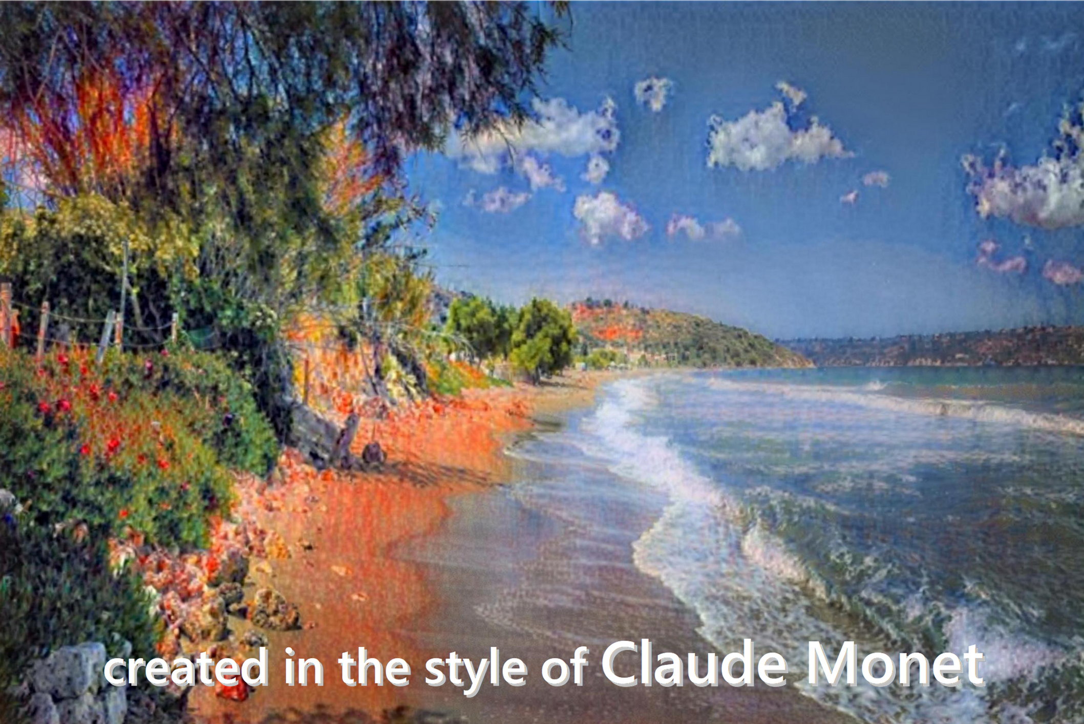 CRETE Canvas print, in the style of a Famous Painter