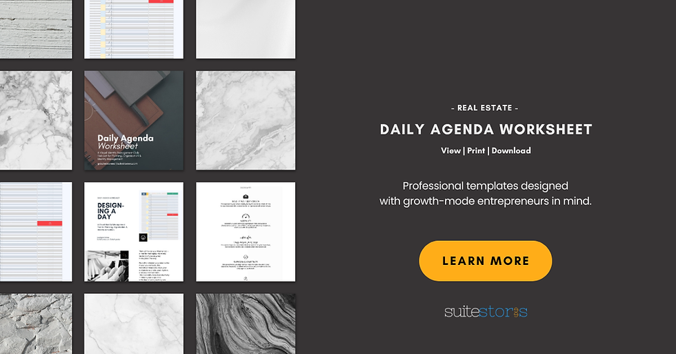 Thumbnail: Daily Agenda Worksheet