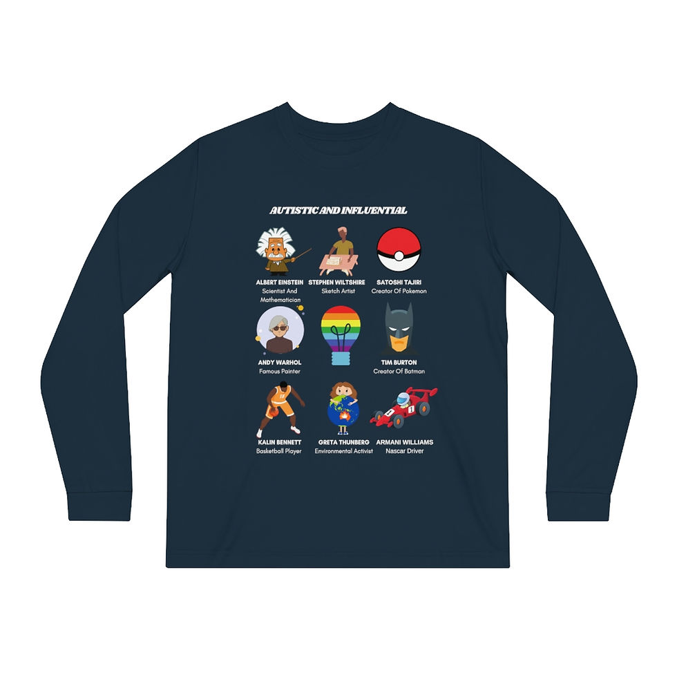 Thumbnail: Autistic and Influential Unisex Organic Long Sleeve Tee