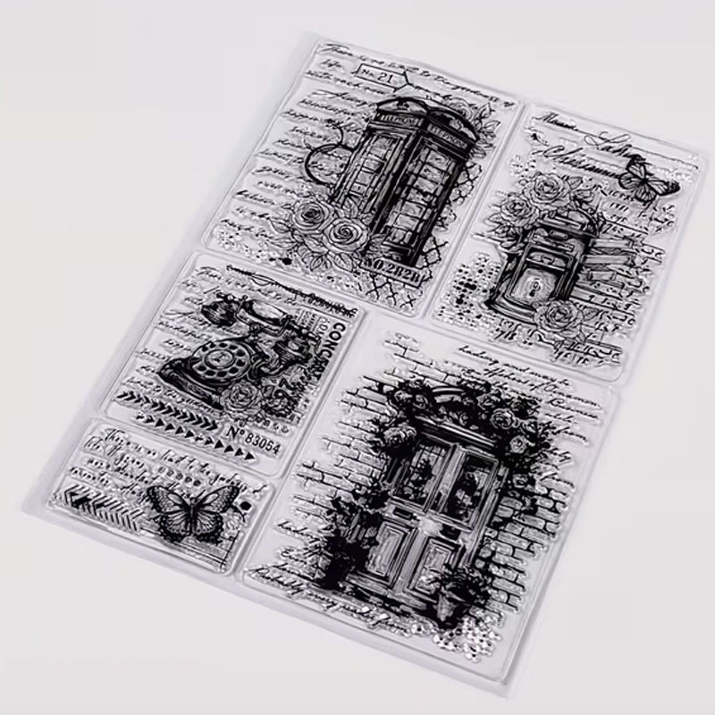 Retro Parisian Stamp