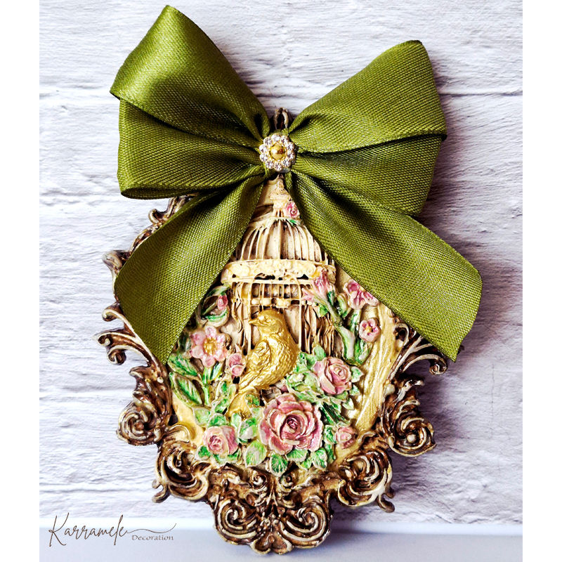 Ornament - bird and roses