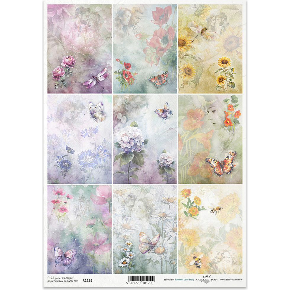 Rice Paper - Vintage Floral