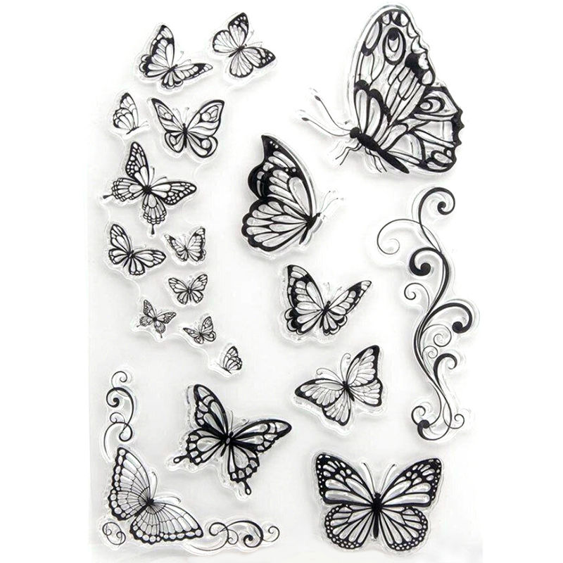 Butterfly & Flourish Stamp