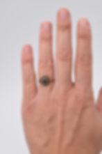 Ancienne bague argent vermeil et grenat forme marguerite Cocagne de sort arlésienne