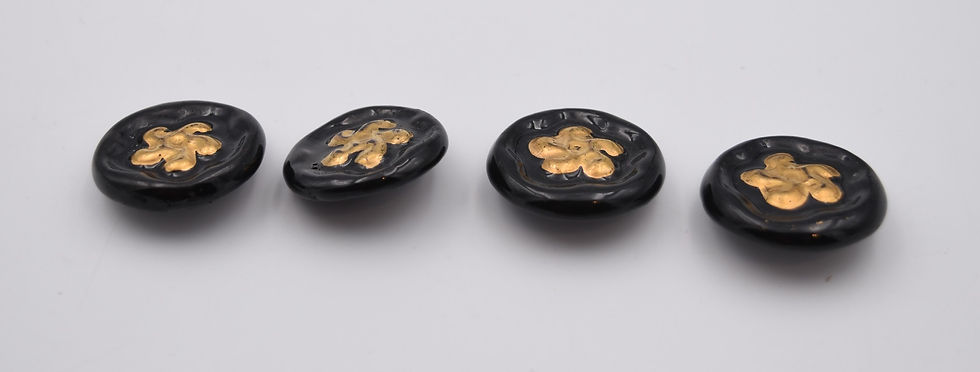 Miniature : boutons vintage en céramiques des années 1940 1950 Cocagne de sort brocante Barbentane