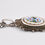 Miniature : Collier vintage argent Italie micro mosaïque  Murano