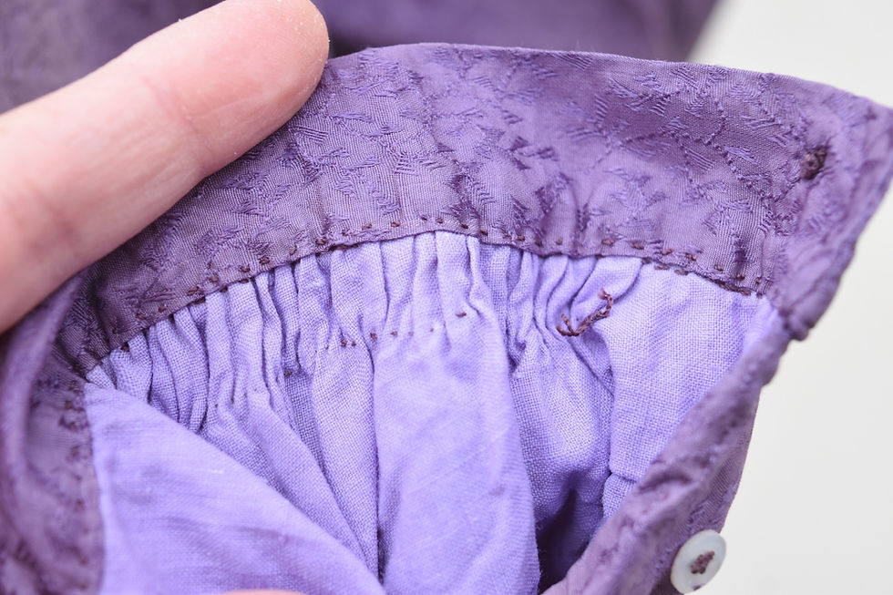 Miniature : Ancienne robe en soie France Provence Vaucluse vers 1860