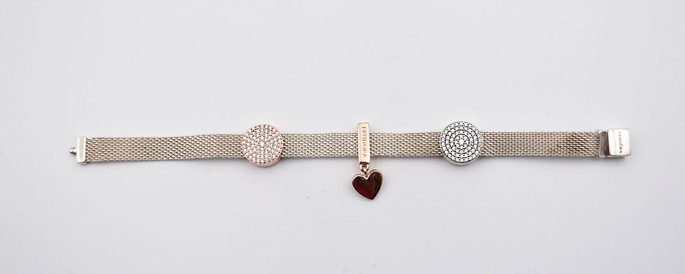 Miniature : Bracelet vintage Pandora modèle reflexions taille 15 cm