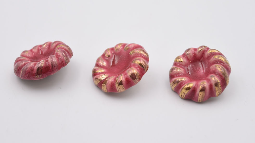 Miniature : boutons vintage en céramiques des années 1940 1950 Cocagne de sort brocante Barbentane