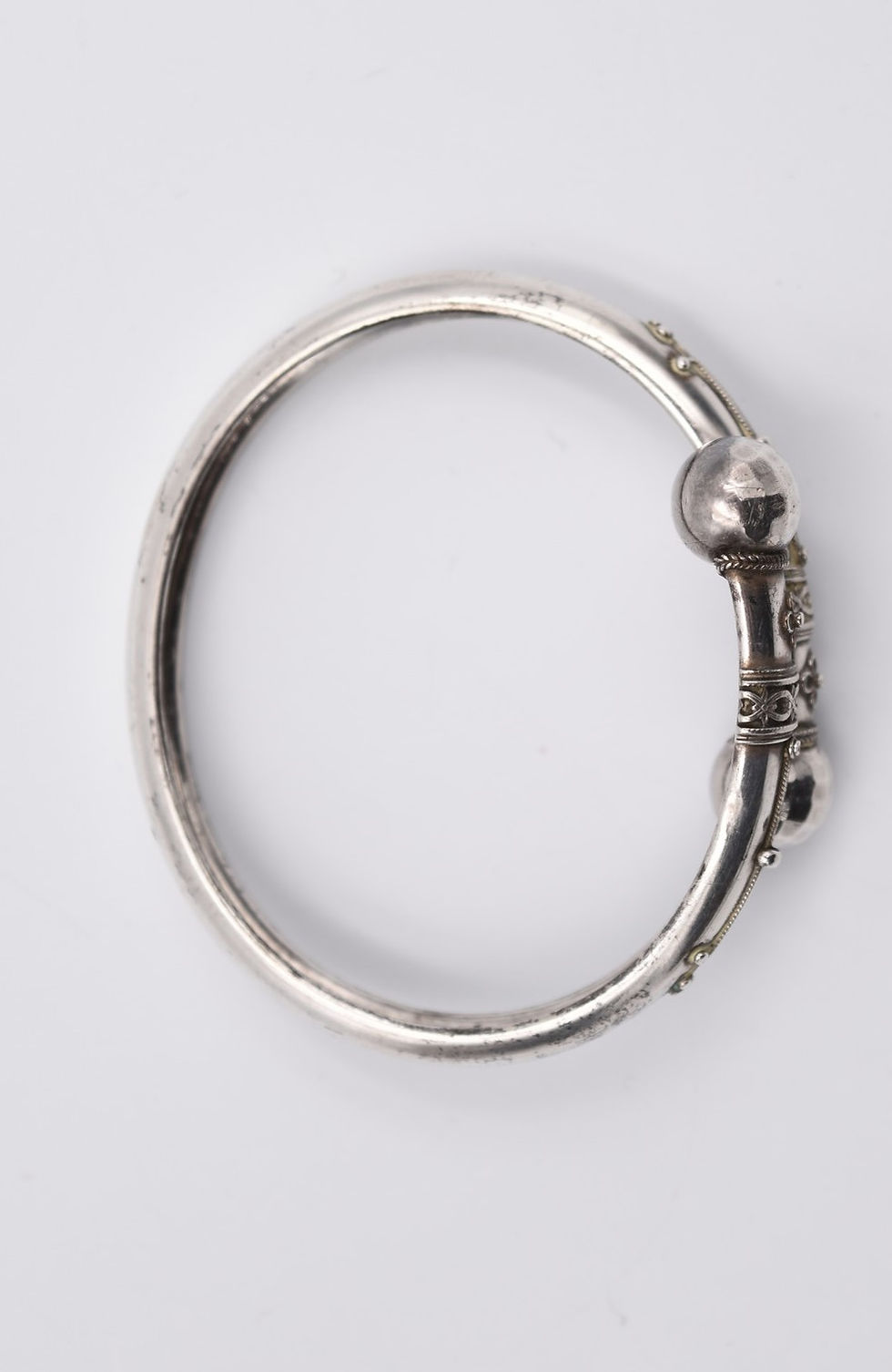 Miniature : Bracelet victorien en argent de style étrusque victorian etruscan revival