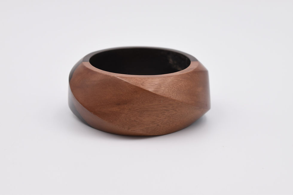 Miniature : Bracelet vintage en bois Gerda Lynggaard Monies