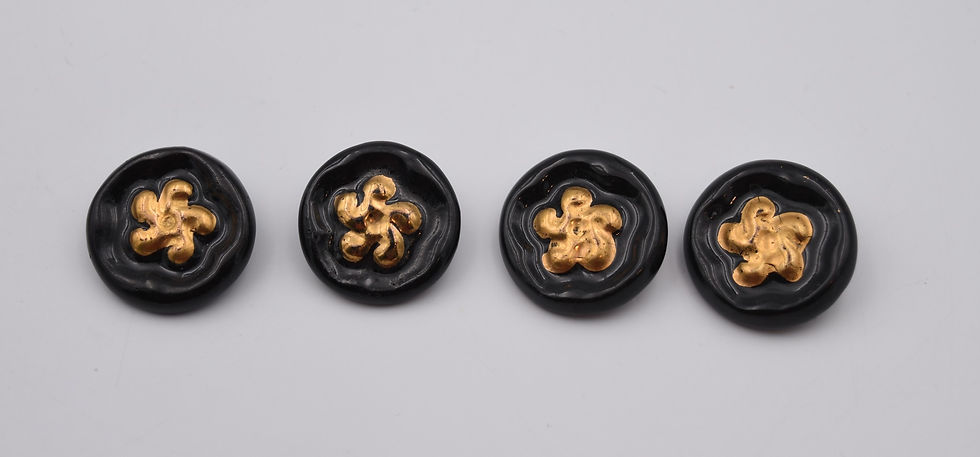 Miniature : boutons vintage en céramiques des années 1940 1950 Cocagne de sort brocante Barbentane