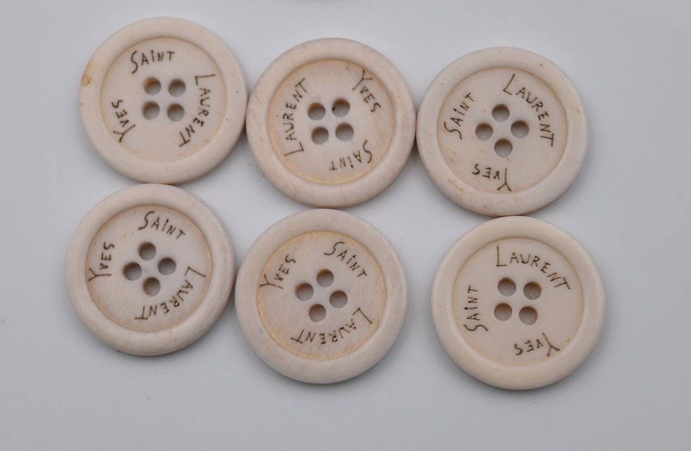 Miniature : boutons vintage années 80 Yves Saint Laurent YSL