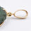 Miniature : Pendentif scarabée en turquoise ou malachite ancienne amulette monture or