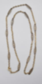 Ancienne chaîne sautoir en argent vermeil maille filigrane Cocagne de sort arlésienne