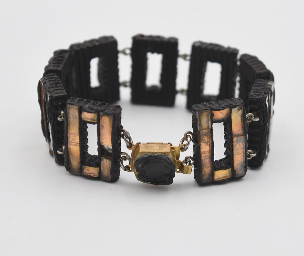 Miniature : Bracelet vintage en talosel et miroir de Line Vautrin Cocagne de sort