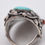 Miniature : bague argent corail turquoise Navajo amérindien