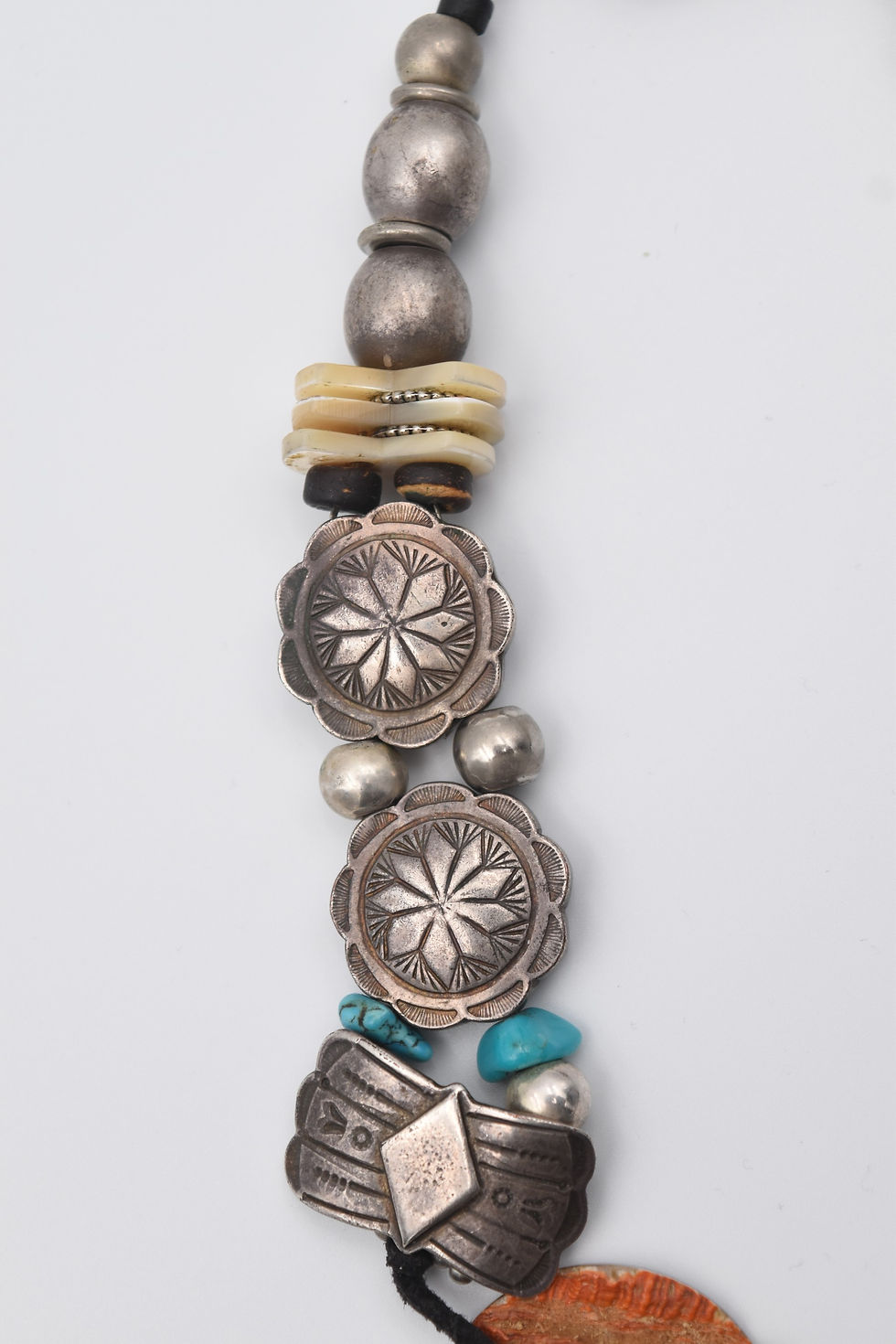 Miniature : Grand collier vintage signé Zoé Coste Reminiscence dans le style amérindien