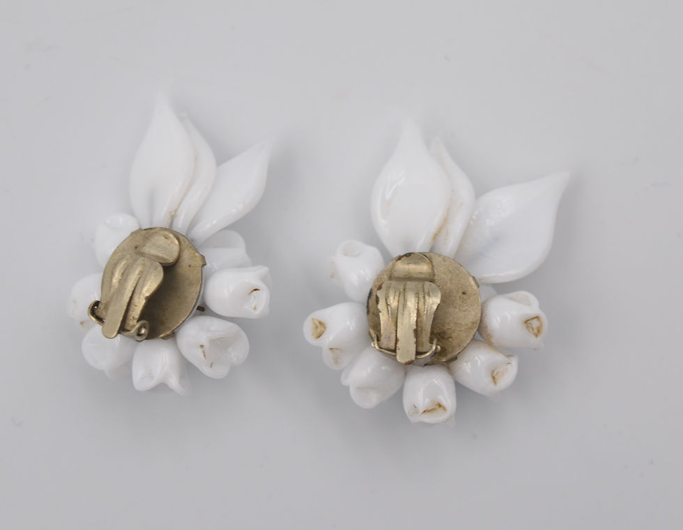 Miniature : Paire de boucles d'oreilles à clips vintage Louis Rousselet