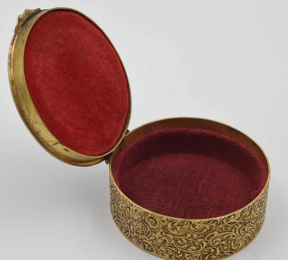 Miniature : Ancienne petite boite à bijoux émaux bressans bijoux ancien Cocagne de sort