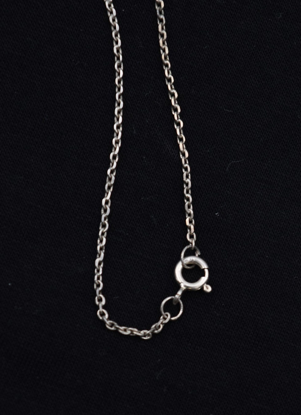 Miniature : Collier ancien en argent et pierre de lune moonstone necklace vers 1900