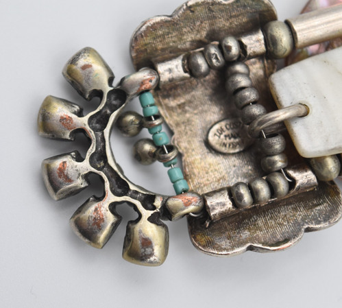 Broche Vintage Zoé Coste - Années 90 - Style Étrusque - Argenté