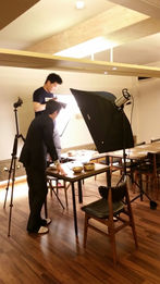 雑誌掲載写真の撮影風景