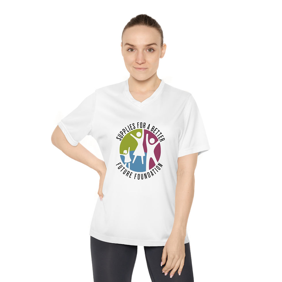 Thumbnail: "Supplies for a Better Future" Performance V-Neck T-Shirt – Comfort & Purpose!