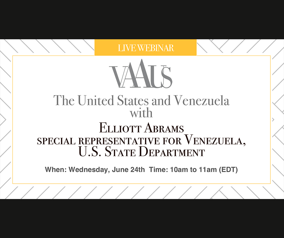 The United States and Venezuela with Elliot Abrams, Special Representative for Venezuela