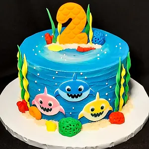 Baby Shark Themed Cake