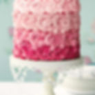 Ombre' Rosette Cake