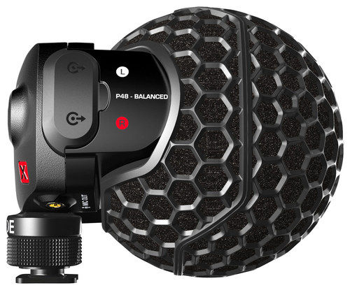 RODE Stereo VideoMic X Broadcast-Grade Stereo On-Camera Microphone - Black