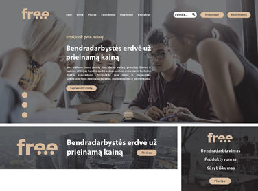 Website mainpage design