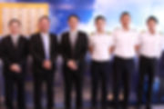 安捷三名畢業學員考取德安航空,由右至左分別為林志達、詹博勛及曾憲弘。.jpg