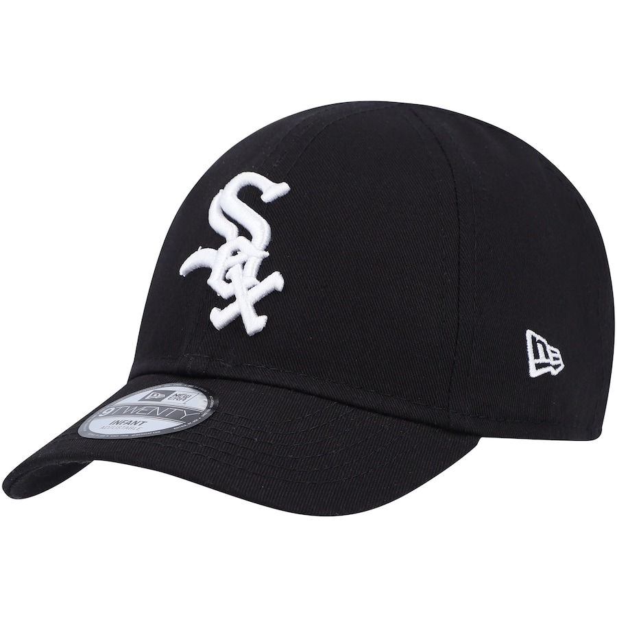 Chicago White Sox infant cap. Black cap with primary White Sox logo and New Era logo.