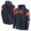 Thumbnail: Chicago Bears Nike Navy Sideline Athletic Arch Jersey Performance Pullover Hood