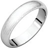 white gold wedding band with satin/brushed finish