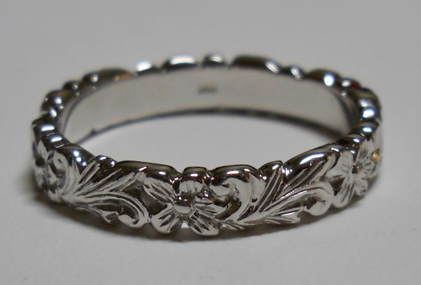 White Gold Wedding Band