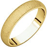 yellow gold wedding band with stone finish