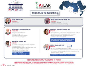 ArLAR's College “Complexity and Heterogeneity in PsA" Webinar