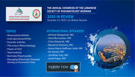 The Annual Congress of The Lebanese Society of Rheumatology Webinar