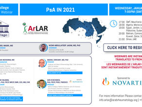 ArLAR College PsA in 2021 Webinar