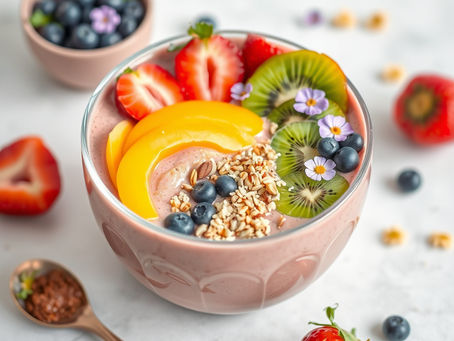 Smoothie bowl printanier tout en couleurs